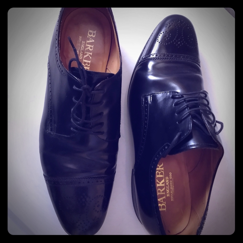 Men's Barker black shoes